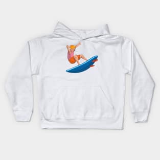 Vintage Surfer Retro Kids Hoodie